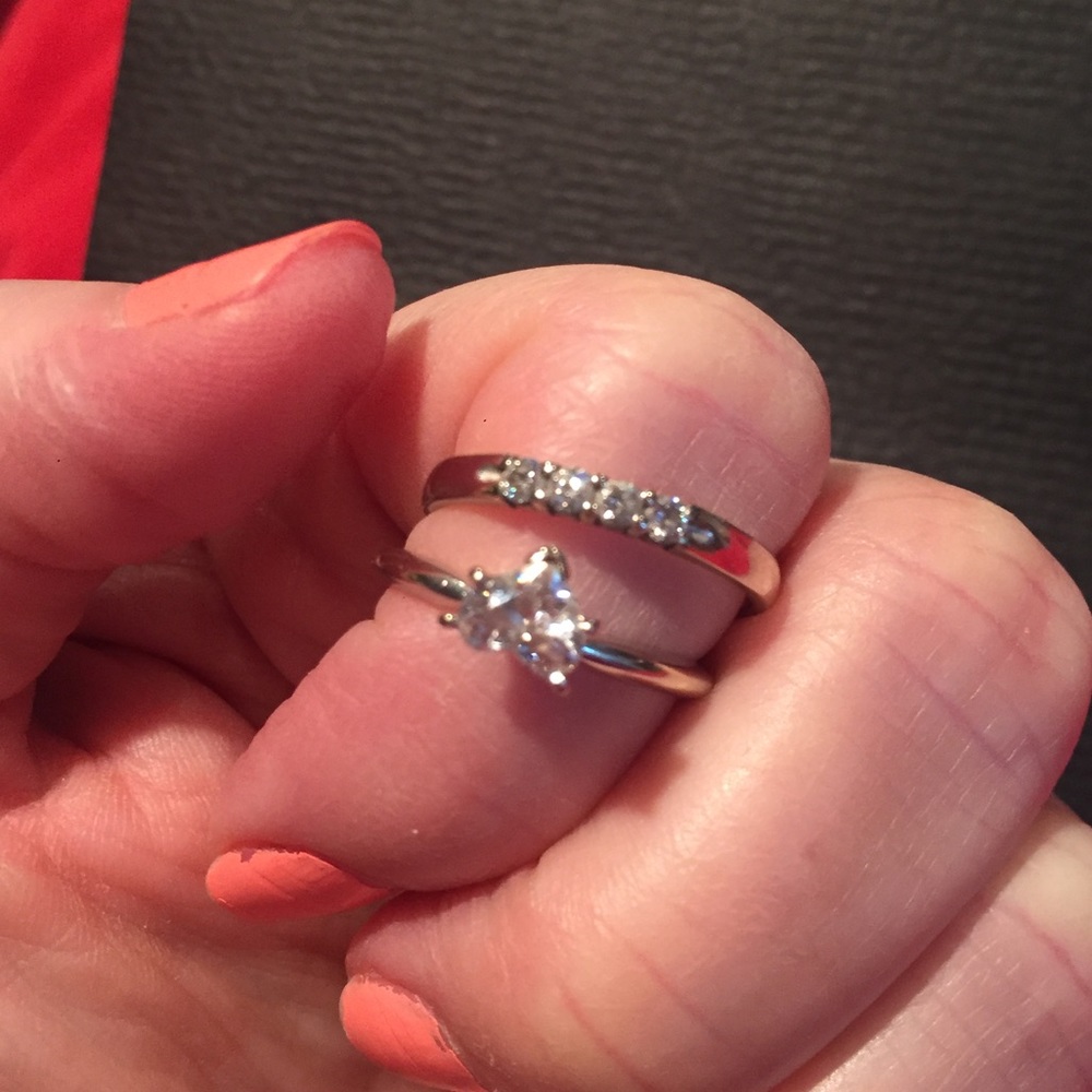 Beautiful Heart Shaped Diamond wedding set💥💍💎💥